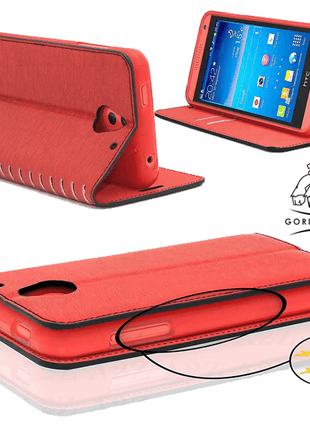 Etui New Book Gorilla Tech Rouge Pour HTC One M9 (Bonne Affaire)