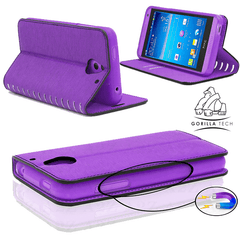 Etui New Book Gorilla Tech Violet Pour HTC One A9