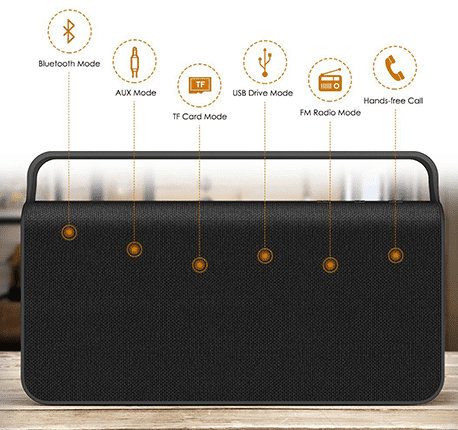 Enceinte bluetooth noir