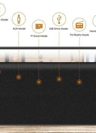 Enceinte bluetooth marron