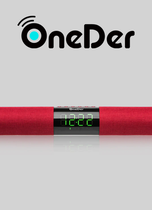 Enceinte bluetooth multifonction OneDer rouge (qualité premium)