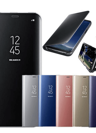 Etui Vew Cover  Noir Interieur Gel Huawei Y7 2018